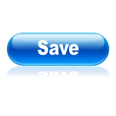 Boton alargado brillante texto Save