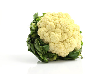 Cauliflower isolated in white background