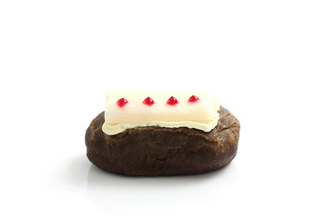 Chocolate Donut isolated in white background