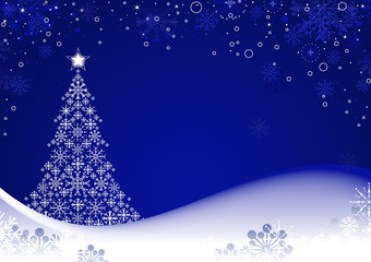 Christmas Background Blue