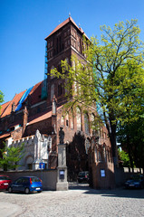 Church of Sts. Jacob -monument in Torun,Poland - obrazy, fototapety, plakaty