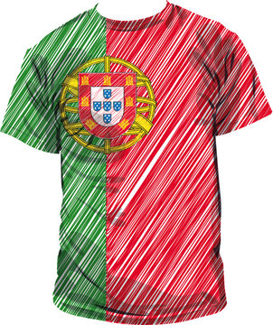 Portugal tee, vector illustration