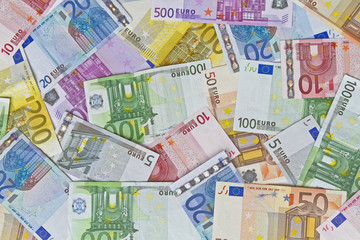 Viele verschiedene Euronoten