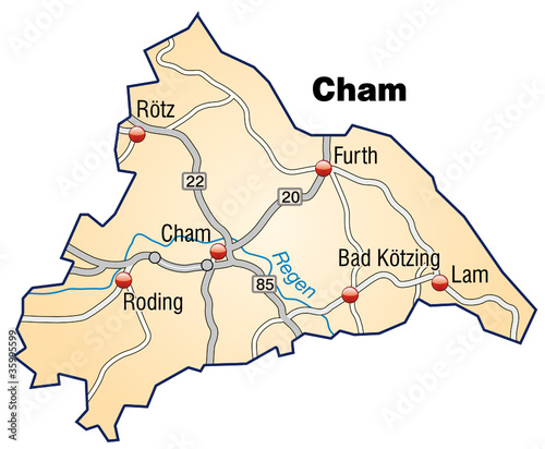 "Landkreis Cham V3" Stockfotos und lizenzfreie Vektoren auf Fotolia.com