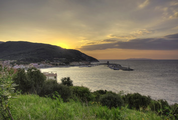 Porto di Marciana Marina al tramonto -Isola d'Elba, Toscana