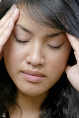 Fototapeta premium femme mal de tête