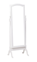 Full length dressing mirror on stand, with clipping path