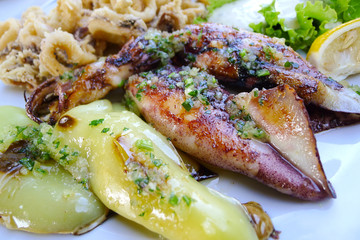 Gegrillter Tintenfisch