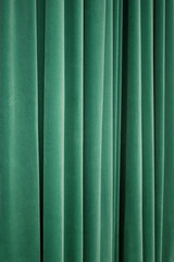 Green Theater Velvet Curtain