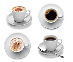Muurstickers Koffie koffiekopje drinken