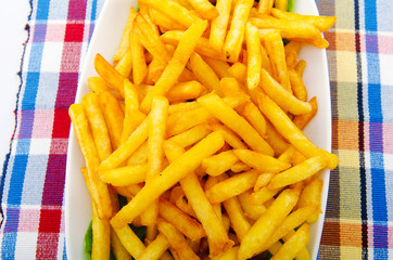 Close up of french fries