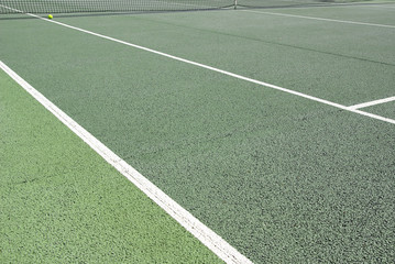 Tennis court detail