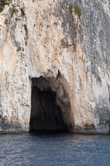 Caves on island of Zakynthos Greece