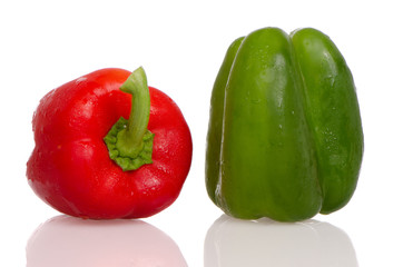 Two fresh peppers