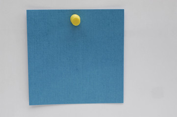 blauer Notizzettel