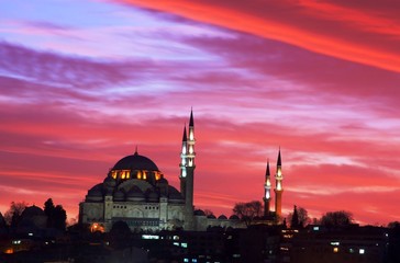 Fototapeta na wymiar Meczet Sulejmana Wspaniałego