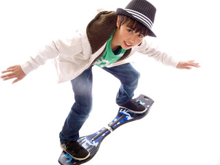 boy on a casterboard