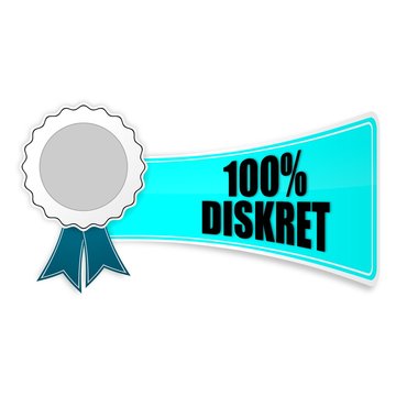 sticker siegel 100% diskret 1
