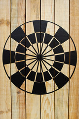 Cible, jeu, fléchettes, mur, viser, objectif, but, rond