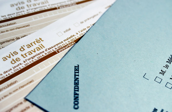 feuille,soins,accident,maladie,travail,m&eacute;dical