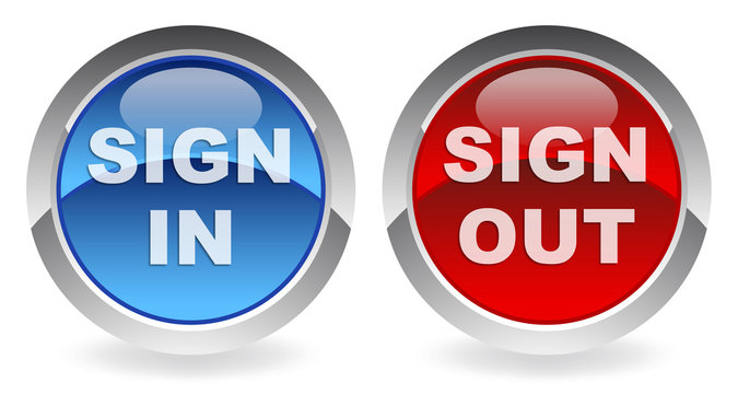 sign in / sign out button