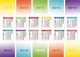 calendario 2012 - 2