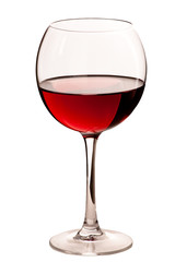 wine glass isolated on white background