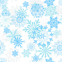 seamless snowflakes background