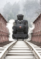steam locomotive, Cierny Balog, Slovakia
