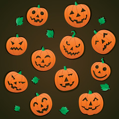 Collection of Halloween Pumpkins