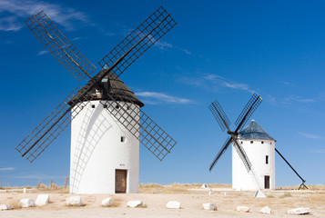 windmills, Campo de Criptana, Castile-La Mancha, Spain