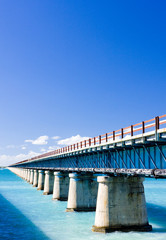 Obraz premium road bridge connecting Florida Keys, Florida, USA