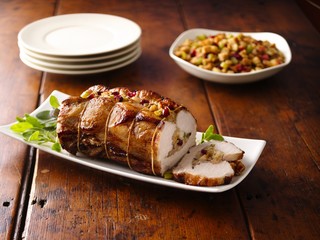 Pork Roast With Apple Cranberry Stuffiing