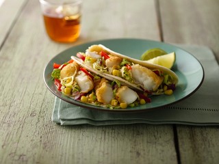 Pan Grilled Fish Tacos With Southwest Cilantro Slaw