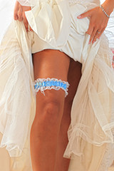 Beautiful wedding garter