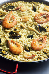 paella with seafood