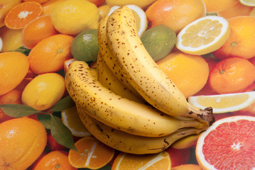 bananas over the table