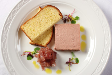 Pate served with French toast
