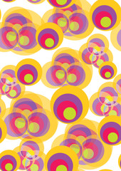 Seamless pattern with twisted circles