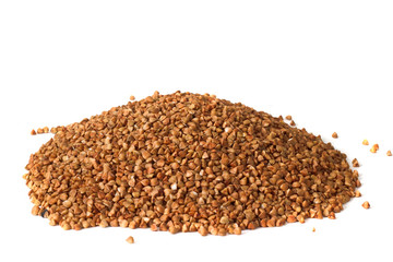 buckwheat bunch isolated on white background
