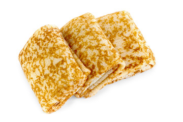 fried pancakes isolated