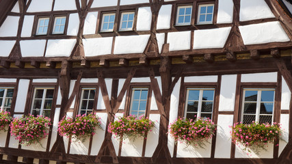 Typical Half-Timbered Architecture in Germany