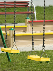 swings on the playground