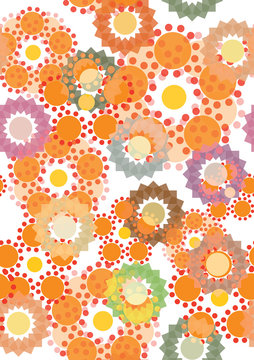 Seamless pattern with autumn colors