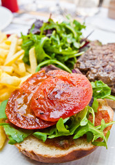 Delicious juicy steak beef meat