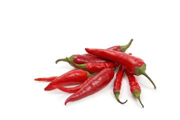 red hot chili pepper isolated on a white background