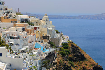 view of Fira town - Santorini