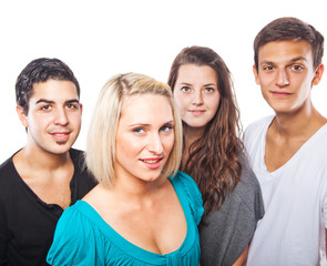 Four handsome young people