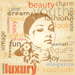 Sexy girl background