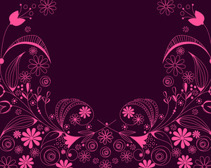 Beautiful floral romantic background